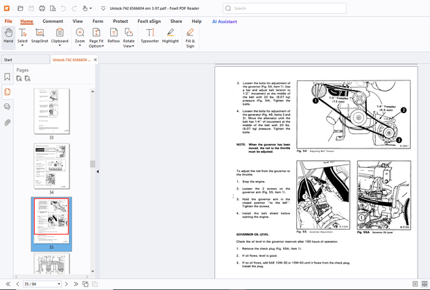 Bobcat 742 Operation &amp; Maintenance Manual SN 501815001-501819999 - PDF DOWNLOAD