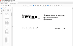Pottinger Tractor CAT DISC 33 Spare parts list Manual – PDF DOWNLOAD