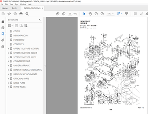 Hitachi EX5600-7B Hydraulic Excavator Cummins Tier 4 Final engine Parts Manual PN:PKGB91-1-2  - PDF 