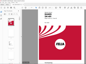 Fella RAMOS SM 401 Trans-KC I SM 401 Trans-RC Disc Mower Operator’s Manual – PDF DOWNLOAD