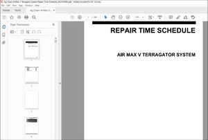 Ag Chem AirMax V Terragator System Repair Time Schedule Manual_AG331649A – PDF DOWNLOAD