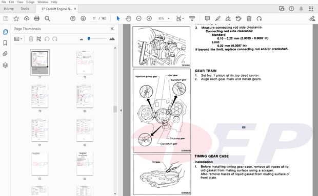EP TD27 &amp; BD30 Nissan Engine Service Manual – PDF DOWNLOAD