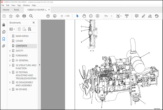 Komatsu Galeo PC300LL-7L Hydraulic Excavator Shop Manual CEBM012100 – PDF DOWNLOAD
