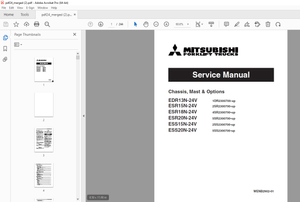 Mitsubishi  EDR13N-24V ESR15N-24V ESR20N-24V ESS15N-24V ESS20N-24V Service Manual WENB2902 PDF