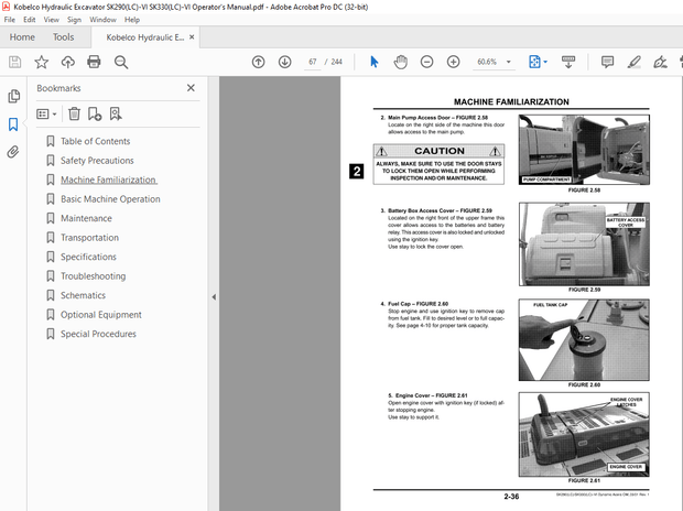 Kobelco SK290(LC)-VI SK330(LC)-VI Hydraulic Excavator Operator’s Manual – PDF DOWNLOAD