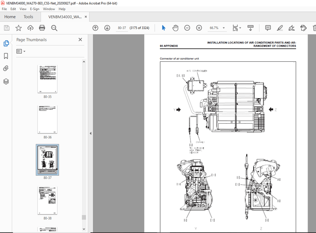 Komatsu WA270-8E0 Wheel Loader Repair Service Manual VENBM34000 - PDF DOWNLOAD