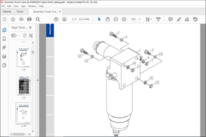 Zoomlion ZLJ5480JQZV3 SPECIAL PURPOSE Chassis Truck Crane Parts Catalog Manual – PDF DOWNLOAD