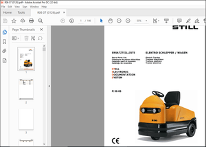 Still R 06-06 ELECTRIC TRACTOR Spare Parts List Manual – PDF DOWNLOAD