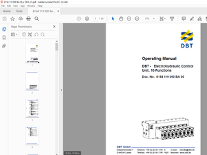 CAT DBT - Electrohydraulic Control Unit 16 Functions Operating Manual - PDF DOWNLOAD