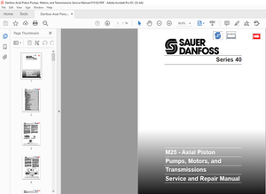 Danfoss Axial Piston Pumps, Motors, and Transmissions Service Manual 915182 – PDF DOWNLOAD