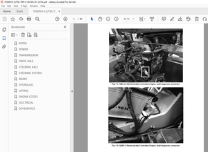 UTILEV 5T-7T Internal Combustion Counterbalanced Forklift Truck Service Manual - PDF