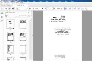 John Deere 710 K Backhoe Loader operation &amp; Test Manual PDF DOWNLOAD