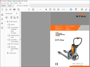 STILL CITI One FORK TRUCK Spare Parts Catalogue Manual – PDF DOWNLOAD