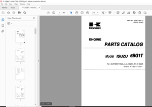Kawasaki Authent 70ZA Wheel Loader HINO HO7C-T Engine Parts Manual - PDF DOWNLOAD