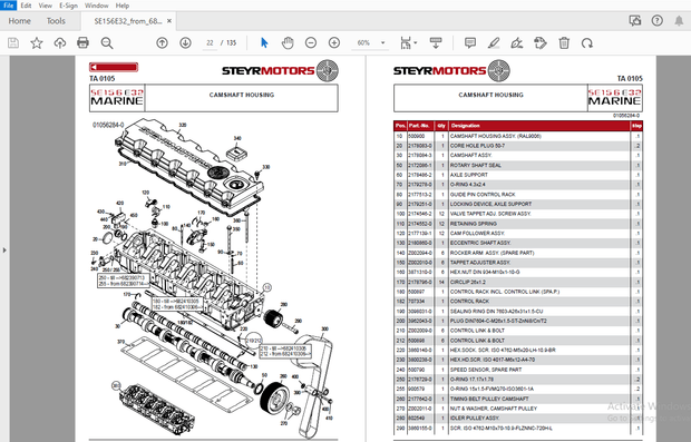 Steyr SE156E32 Marine Engines Parts Manual_682340440 – PDF DOWNLOAD