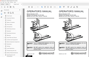 BT Forklift MX/RX 65 ELECTRIC PALLET TRUCK OPERATOR’S MANUAL 9106 – PDF DOWNLOAD