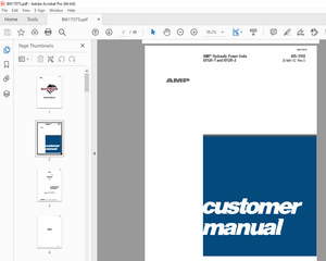 Cat Bucyrus AMP Hydraulic Power Units 69120–1 &amp; 69120–2 Customer Manual - PDF DOWNLOAD