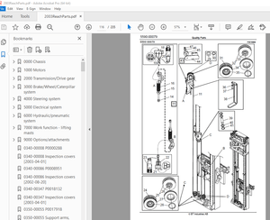 BT Prime Mover RR B1 / B2 / B3 / E1 / E2 / E3 ( C ) ( AC ) ( ACi ) Lift Pallet Truck Parts Manual - 