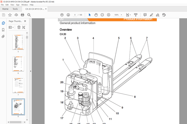 STILL STED Forklift Order Picker CX20 CX-M 10 CX-S 16 CX-Z30 Workshop Manual – PDF DOWNLOAD