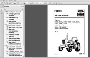 New Holland Ford Tractor 2600,3600,4100,4600,5600,6600,6700,7600,7700 Service Repair Manual (4023109