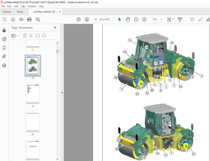 Ammann ARX 90 Tandem Roller Workshop Manual 4122062 - PDF
