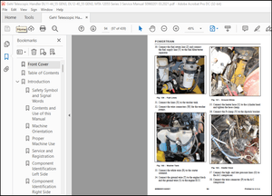 Gehl Telescopic Handler DL11 44 55 GEN3 DL12 40 55 GEN3 MTA 12055 Series 3 Service Manual 50960201 