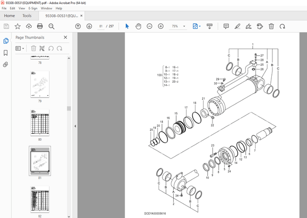 KCM (CUMMINS QSB6.7) 70Z6 (Equipment) Wheel Loader Parts Manual 93308-00611 – PDF DOWNLOAD