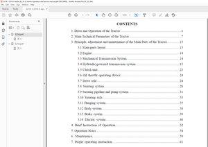 Heli Forklift G Series 2t, 2.5t AC Internal Combustion Tractor Operation &amp; Service Manual – PDF 