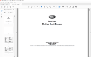 2006 Land Rover L322 Range Rover LHD Electrical Circuit Diagrams Manual – PDF DOWNLOAD