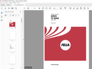 Fella Juras TS 8055 PRO Rotary Rake Operator&#x27;s Manual - PDF DOWNLOAD