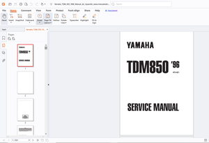 Yamaha TDM850 1996 Service Manual 4TX-AE1 - PDF DOWNLOAD