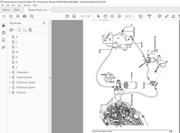 Wacker Neuson Compact Loaders 701s, 701sp Service Manual_1000164190 – PDF DOWNLOAD