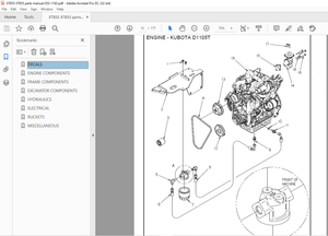 Ditch Witch XT855 Excavator Parts Manual PN 053-1163 – PDF DOWNLOAD