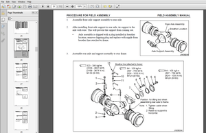 Komatsu WA900-3LC WHEEL LOADER Field Assembly Manual - PDF