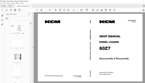 KCM 60Z7 Wheel Loader DEUTZ TCD36 Engine Shop Manual - PDF DOWNLOAD
