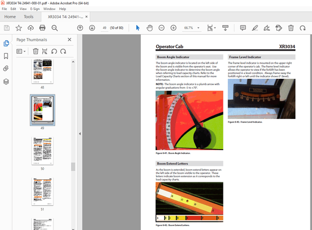 XTREME Telehandler XR3034 T4i Operation &amp; Safety Manual PDF