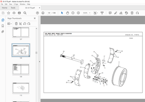 Terex S17E Elevating Scraper (Detroit Diesel Series S40E 8.7 LTA Electronic Powered) Parts Manual - 