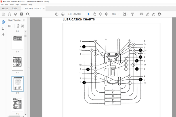 Toyota Forklift 5FGC10-15 Repair Manual - PDF DOWNLOAD