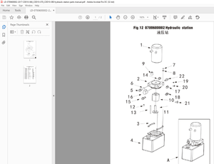 Heli Forklift CDD10-060 CDD10-070 CDD10-080 hydraulic station Parts Manual   – PDF DOWNLOAD