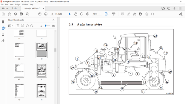 AMMANN ART 240 PNEUMATIKUS HENGER HASZNÁLATI UTASÍTÁS 3027199 PDF
