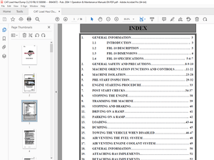 CAT Load Haul Dump DBT FBL-10 LHDUTILITY VEHICLE Operators Manual - PDF DOWNLOAD