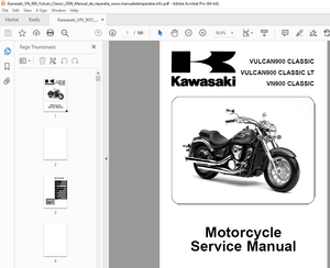 Kawasaki VULCAN900 CLASSIC VULCAN900 CLASSIC LT VN900 CLASSIC Motorcycle Service Manual - PDF 