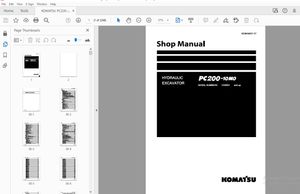 KOMATSU PC200-10M0 HYDRAULIC EXCAVATOR SERVICE REPAIR WORKSHOP MANUAL SEN06867-07 - PDF DOWNLOAD