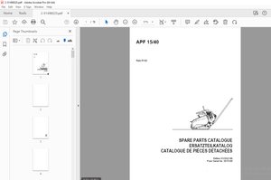 AMMANN APF 15/40 Rato R180 PARTS MANUAL 3015106 PDF