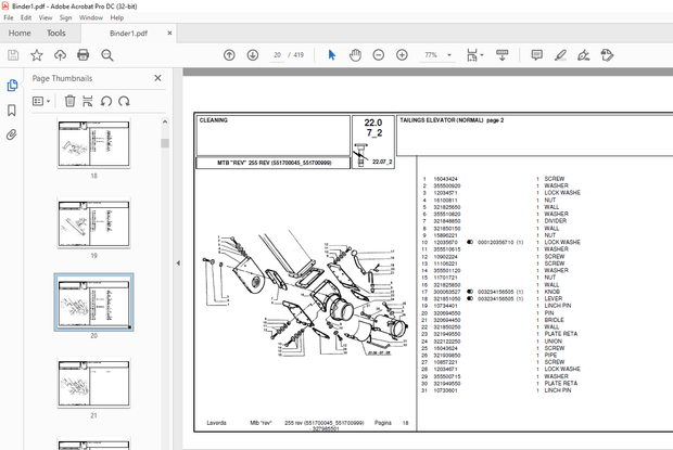 Laverda 255 REV Agricultural Tractor Parts Manual 551700045-551700999 – PDF DOWNLOAD