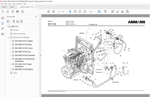 Ammann ARS 110 Single Drum Roller Parts Catalogue Manual 2363093 - PDF