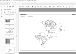 Ducati Monster 695 2008 Parts Manual PN 91512671B - PDF DOWNLOAD