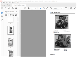 Gehl SL5640E, SL5640E(EU), SL6640E, SL6640E(EU) Skid-Steer Loader Operator’s Manual 917345 – PDF 