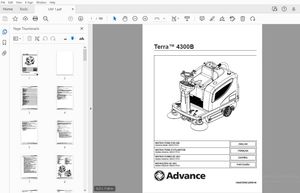 Advance Terra 4300B Instructions For Use Manual 1464035000 - PDF DOWNLOAD 