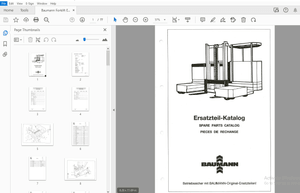 Baumann Forklift E4S 40/15/58 ST Parts Manual SN 95751 – PDF DOWNLOAD